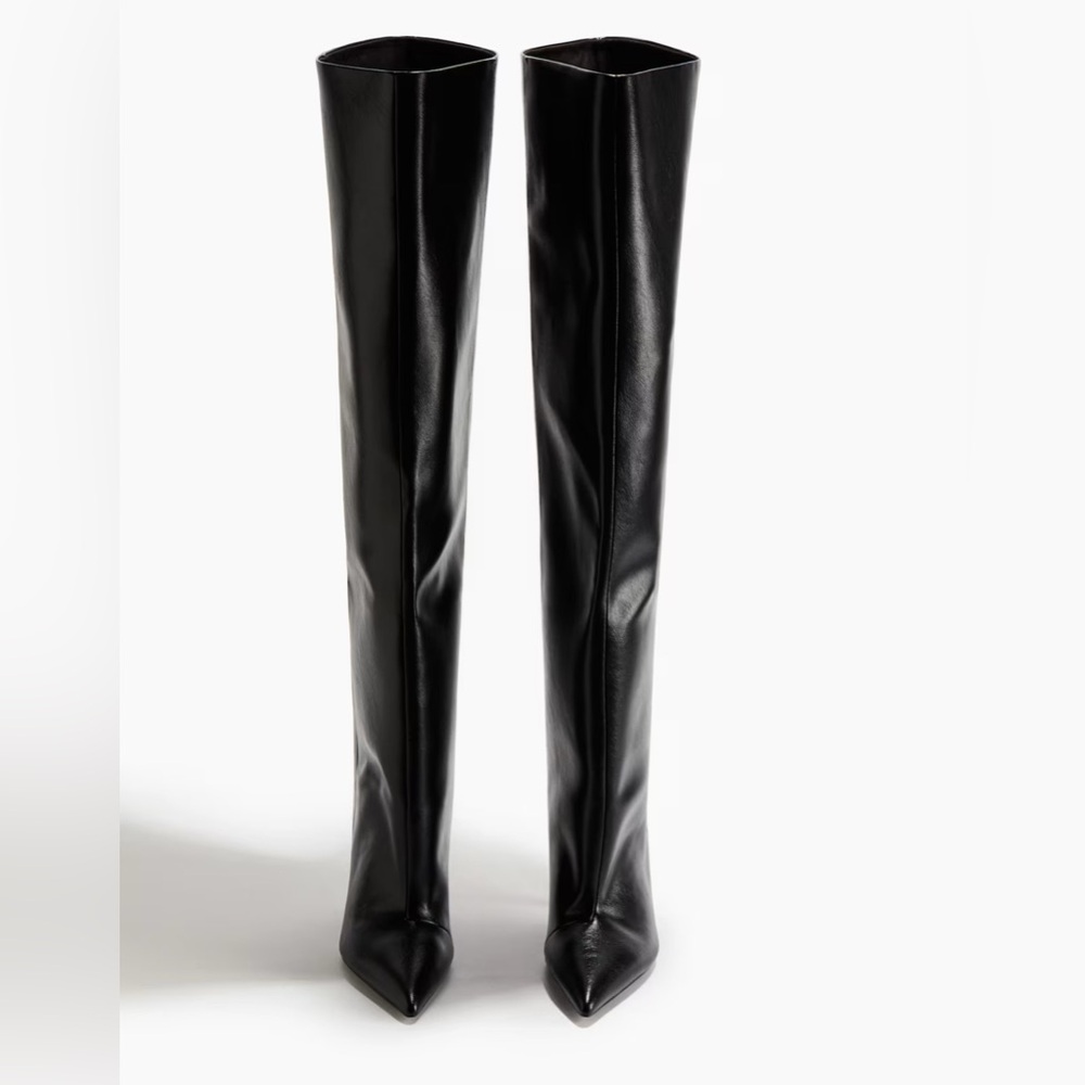 H&M Black Over the Knee Boots - Picture 2 of 10